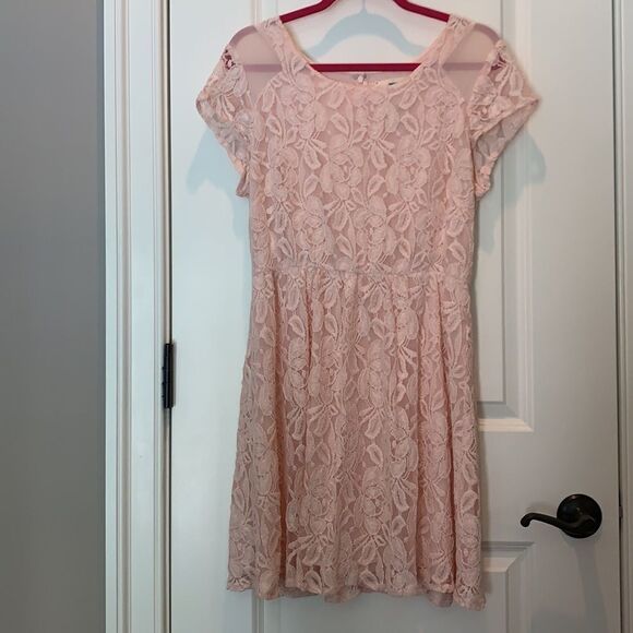 Urban Outfitters light pink lace dress - Picture 1 of 8